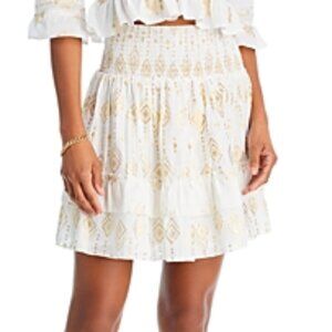 Aqua Swim Printed Cotton Cover up Skirt